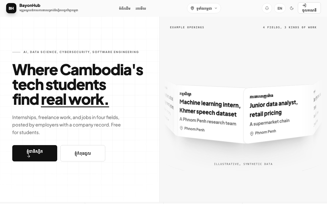 BayonHub home page