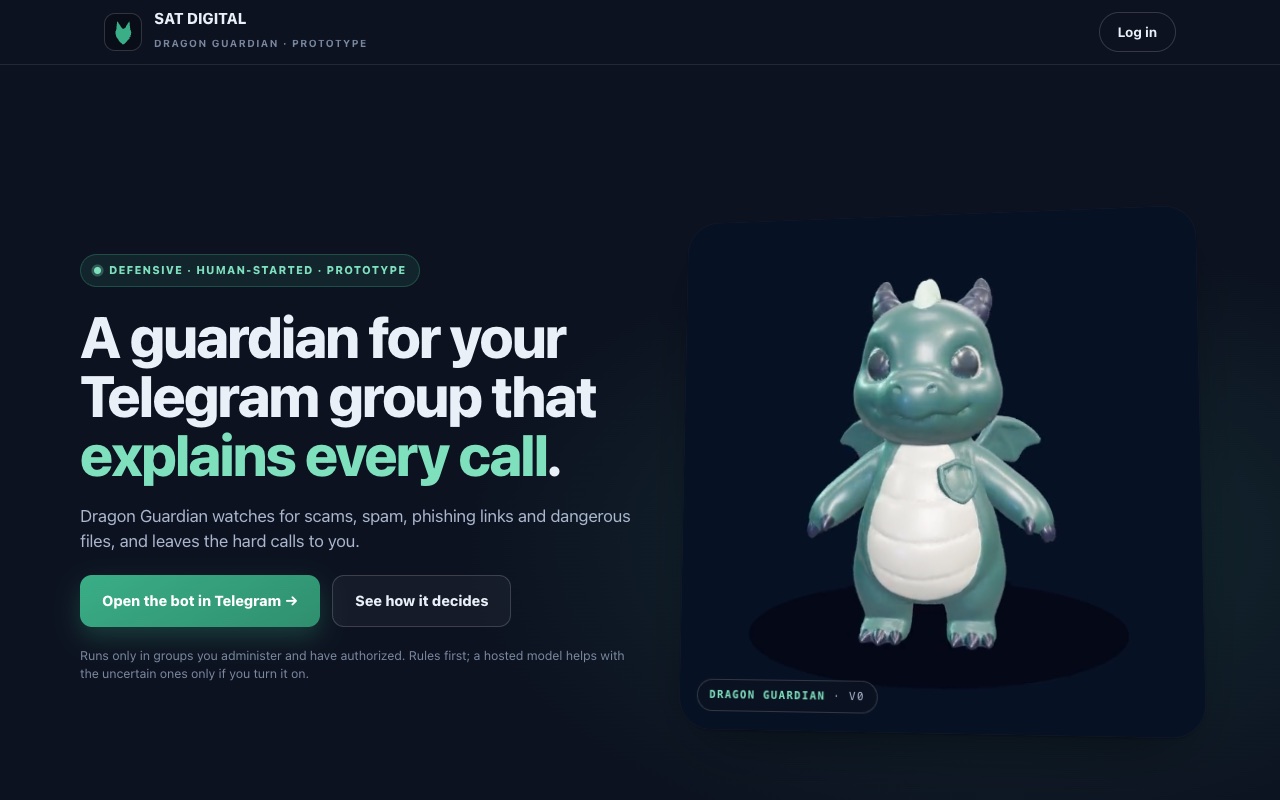 SAT Digital landing page